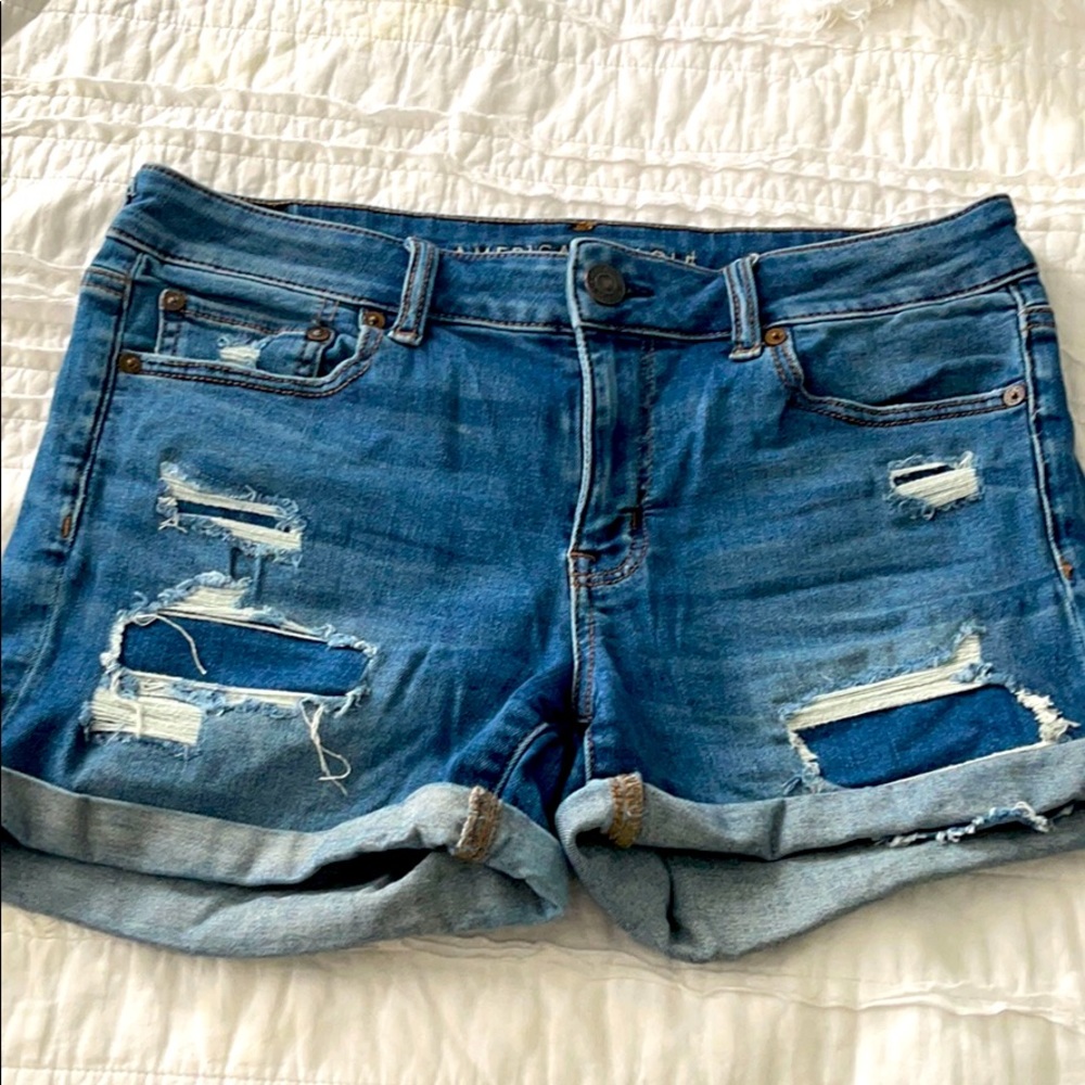American Eagle MIDI denim shorts